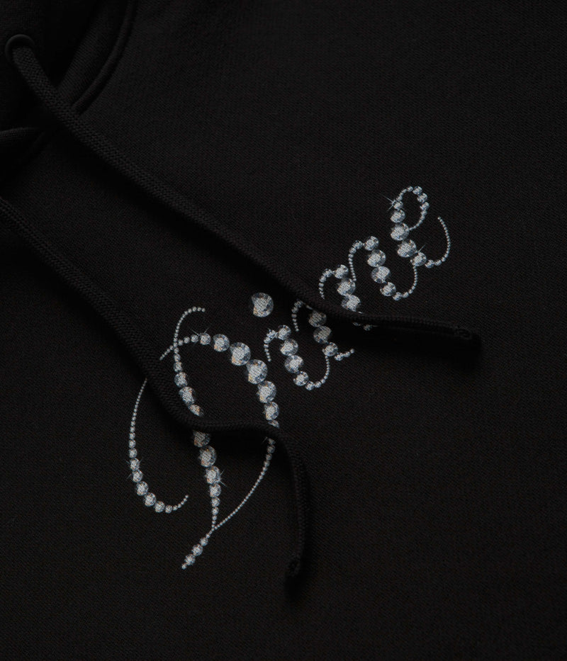 Dime Icy Cursive Hoodie in Black