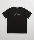 Dime Icy Cursive T-Shirt in Black