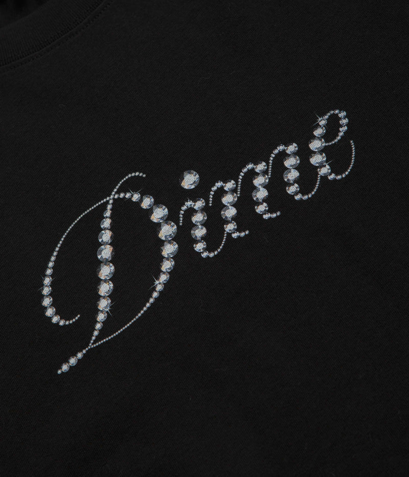 Dime Icy Cursive T-Shirt in Black