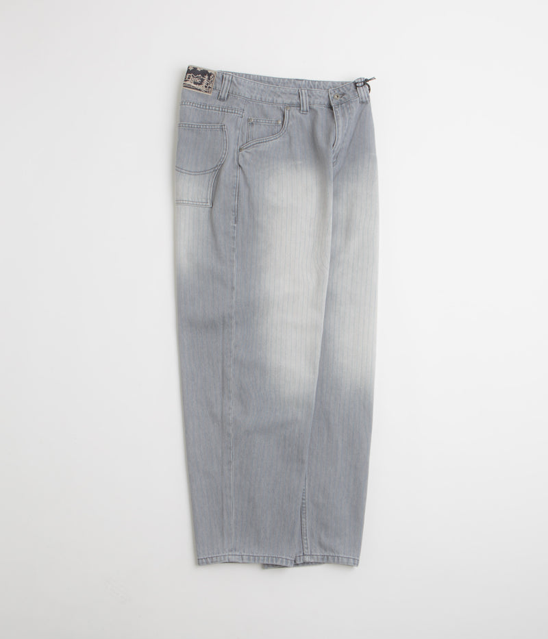 Dime Striped Classic Baggy Denim Pants in Sandblasted Grey