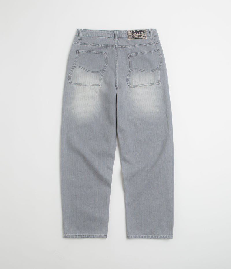 Dime Striped Classic Baggy Denim Pants in Sandblasted Grey