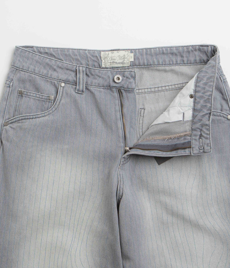 Dime Striped Classic Baggy Denim Pants in Sandblasted Grey