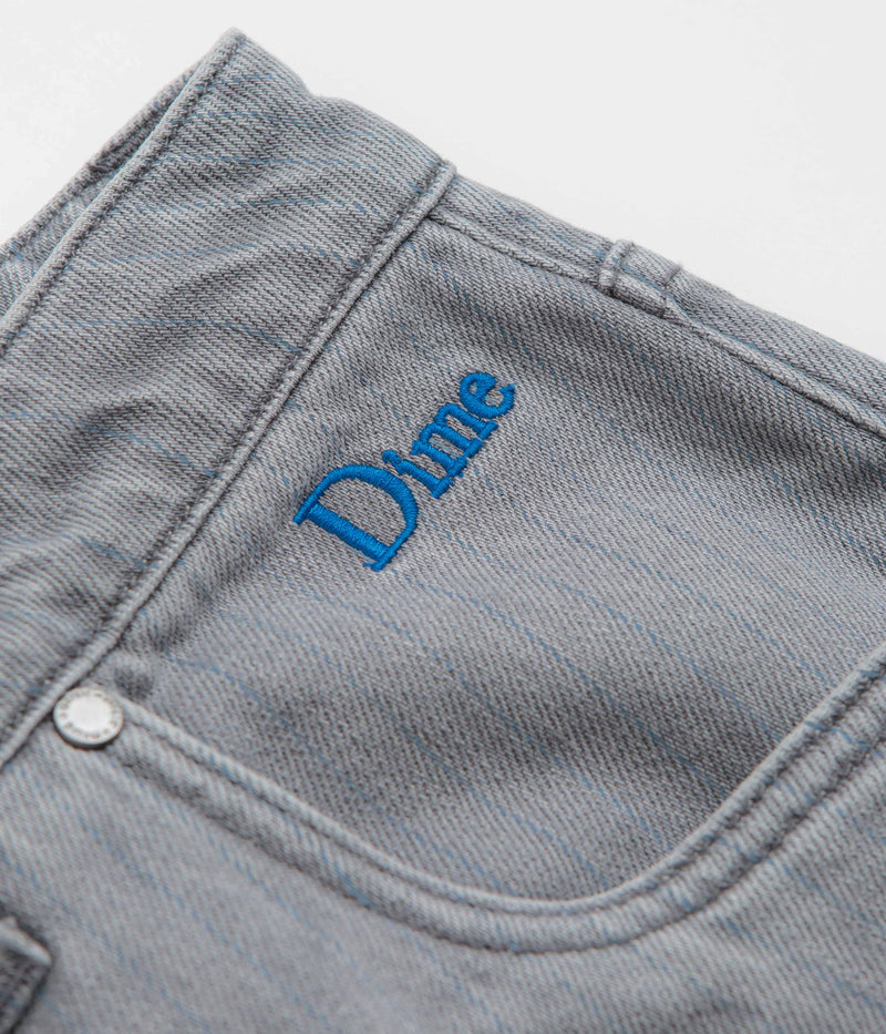Dime Striped Classic Baggy Denim Pants in Sandblasted Grey