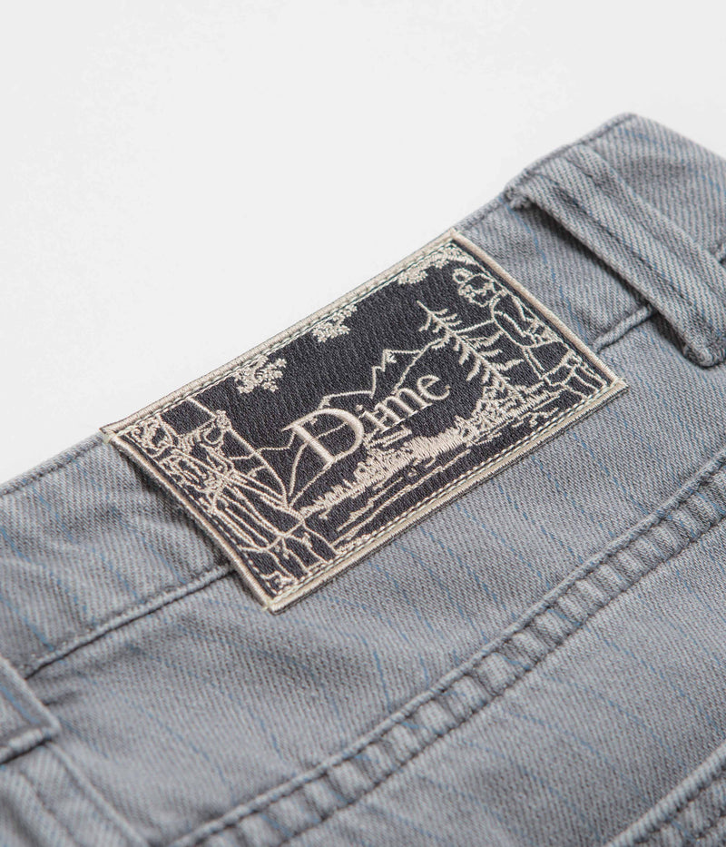 Dime Striped Classic Baggy Denim Pants in Sandblasted Grey