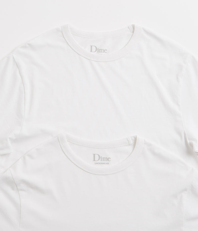 Dime T-Shirts (2 Pack) in White