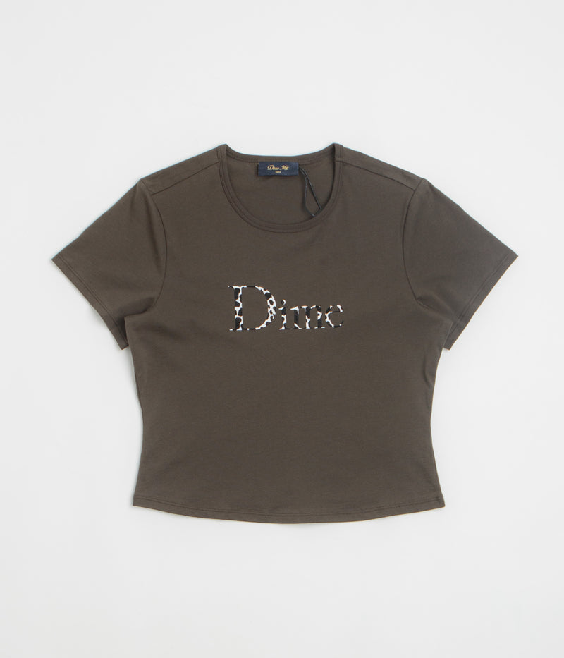 Dime Womens Classic Dalmatians T-Shirt in Vintage Black