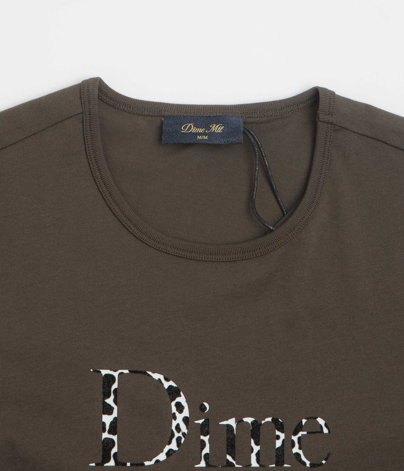 Dime Womens Classic Dalmatians T-Shirt in Vintage Black