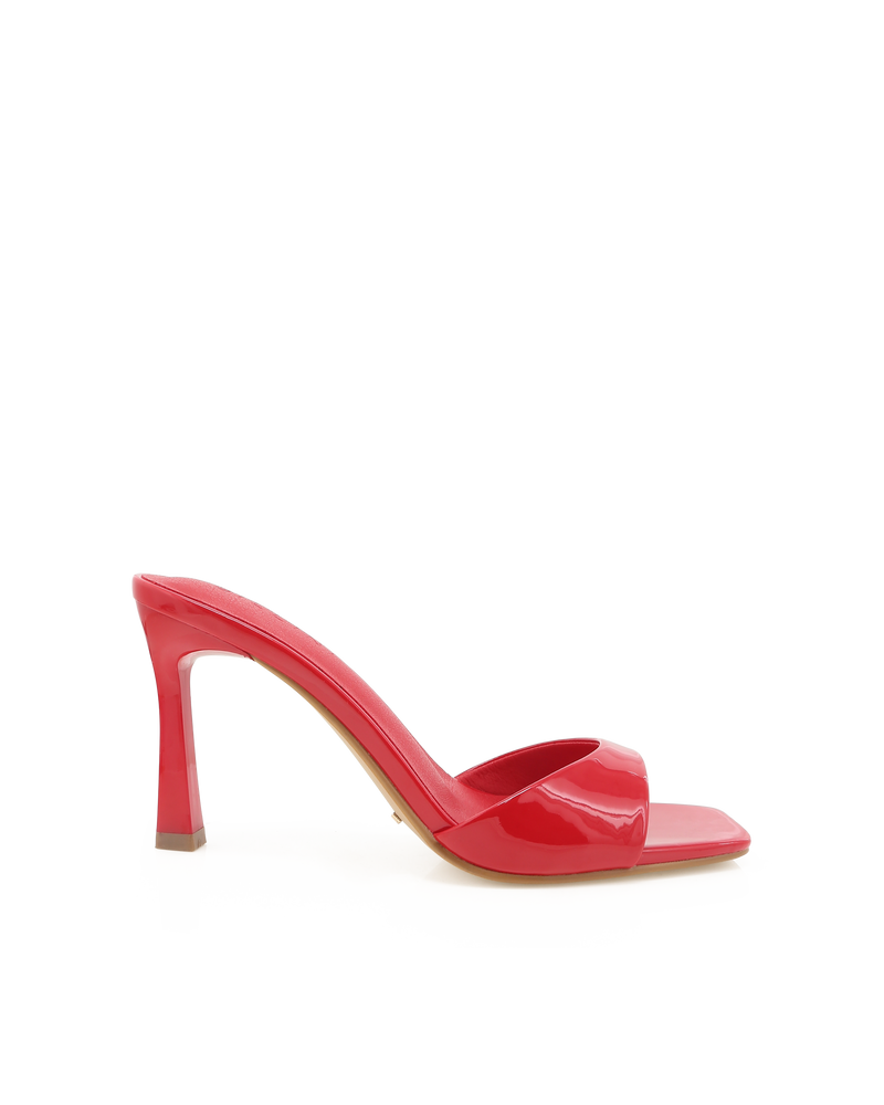 DORLA - POPPY RED PATENT-Heels-Billini-Billini