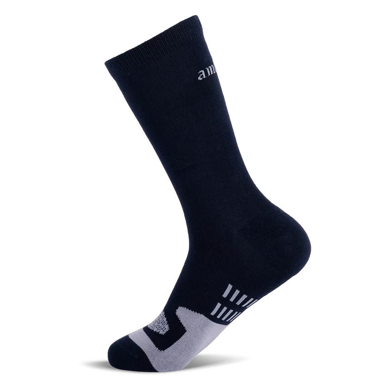 Amberjack Dress Socks in Cobalt Medial View