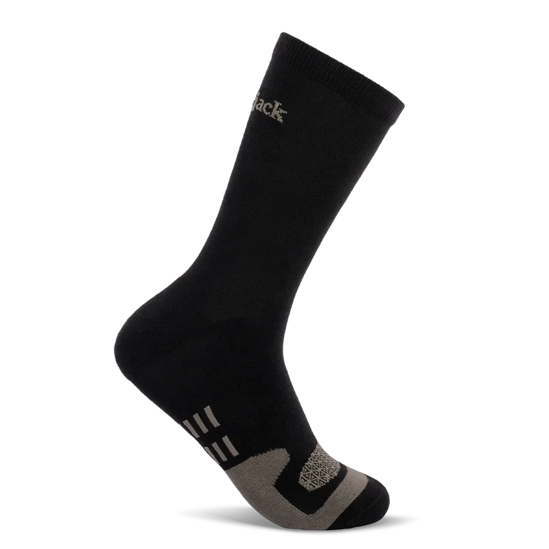 Amberjack Dress Socks in Obsidian Lateral View
