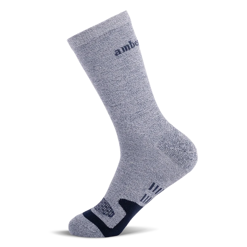 Amberjack Dress Socks in Ocean Medial View