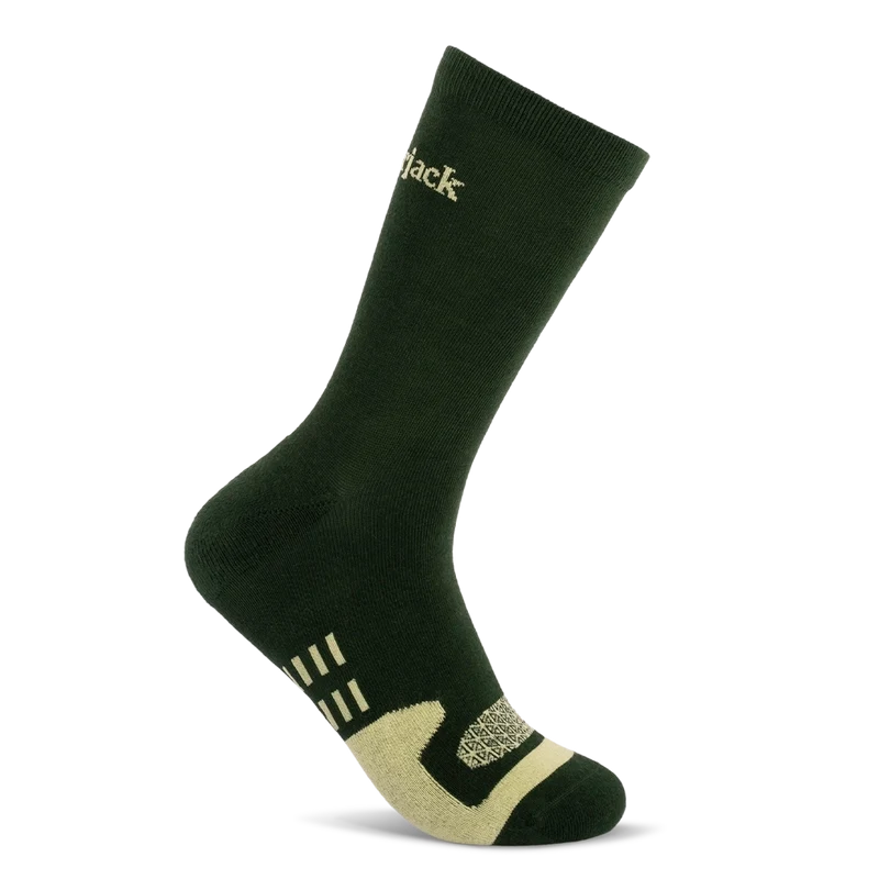 Amberjack Dress Socks in Olive Lateral View