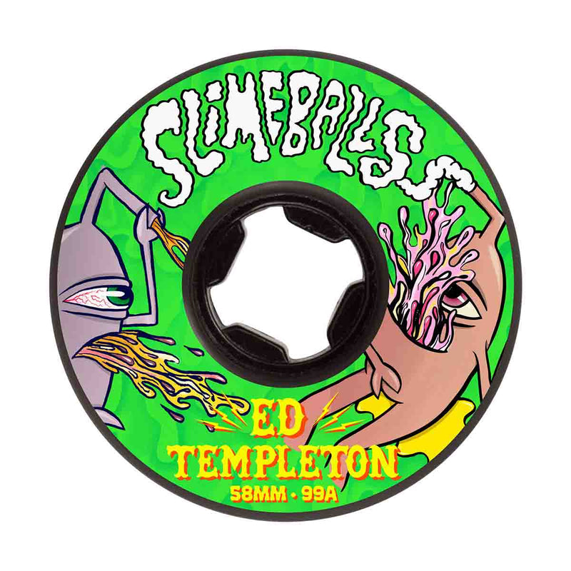 Ed Templeton Vomits Black 99a Slime Balls Wheels (58MM)
