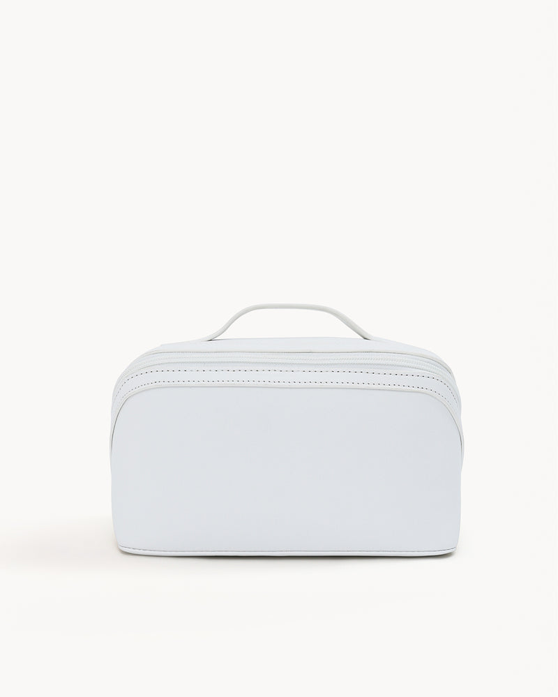 EXPANDABLE COSMETIC CASE - BONE SAFFIANO-GIFTING-Billini-Billini