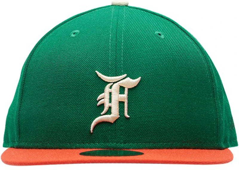 Fear of God Essentials New Era 59Fifty Fitted Hat (FW21) Green/Orange