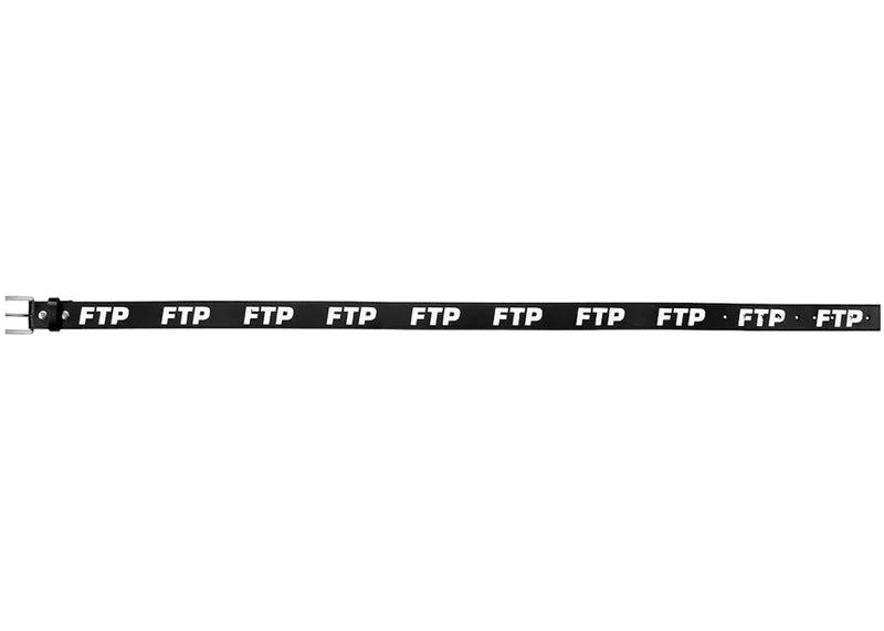 FTP Leather Logo Belt Black
