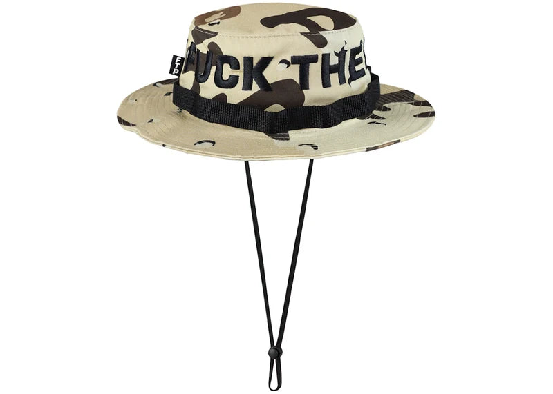 FTP Spell Out Face Mask Boonie Hat Desert Camo