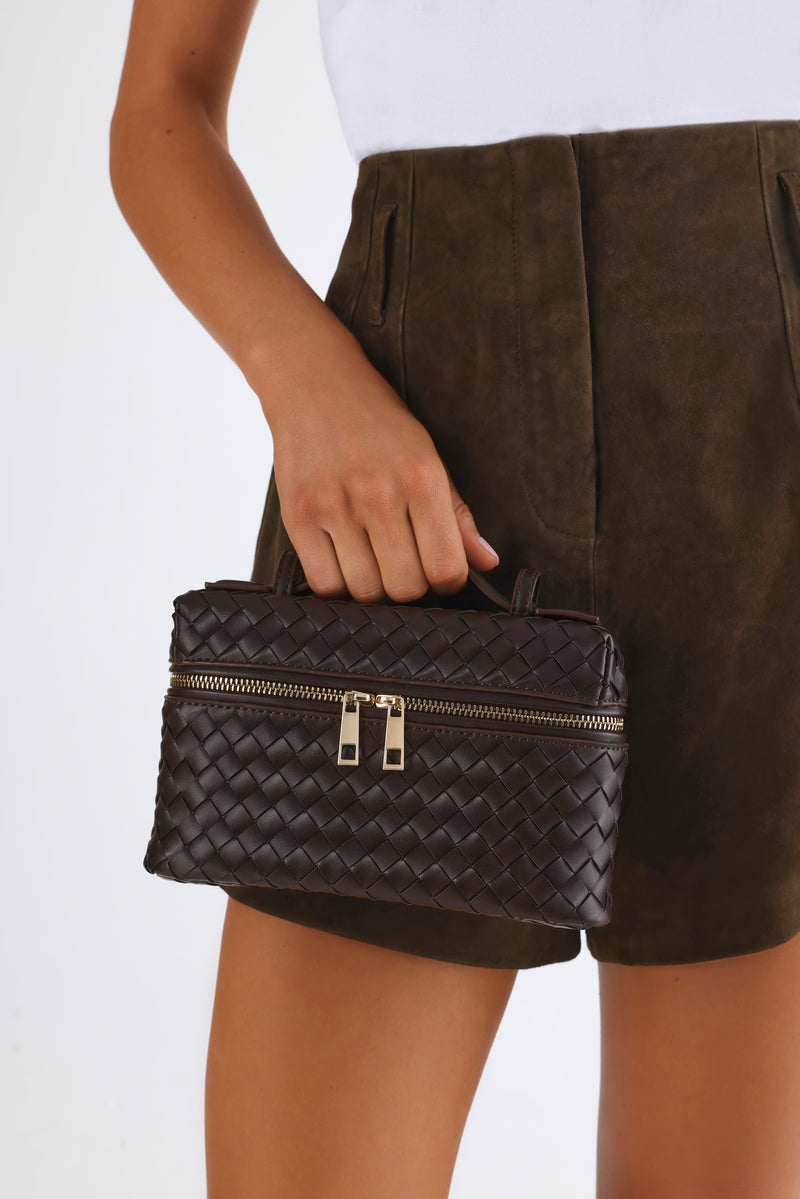 GRACIE CROSS BODY BAG - DARK CACAO-Handbags-Billini-Billini