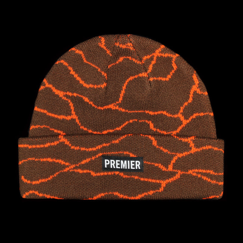 Premier Grand Camo Beanie Brown / Orange