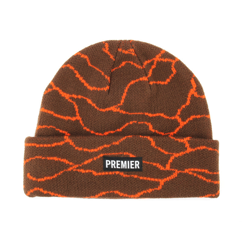 Premier Grand Camo Beanie Brown / Orange