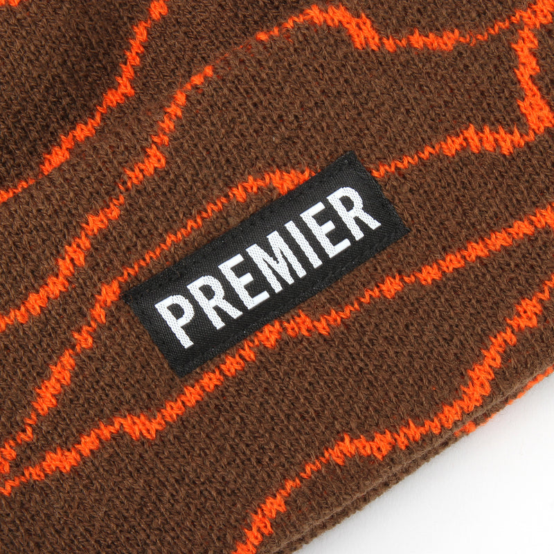 Premier Grand Camo Beanie Brown / Orange