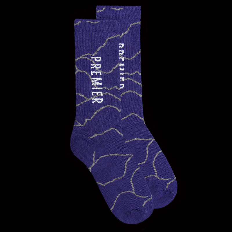 Grand Camo Crew Sock Blue