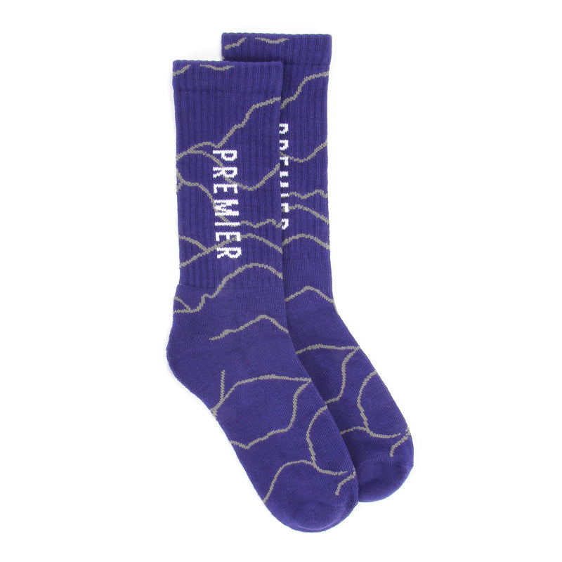 Grand Camo Crew Sock Blue