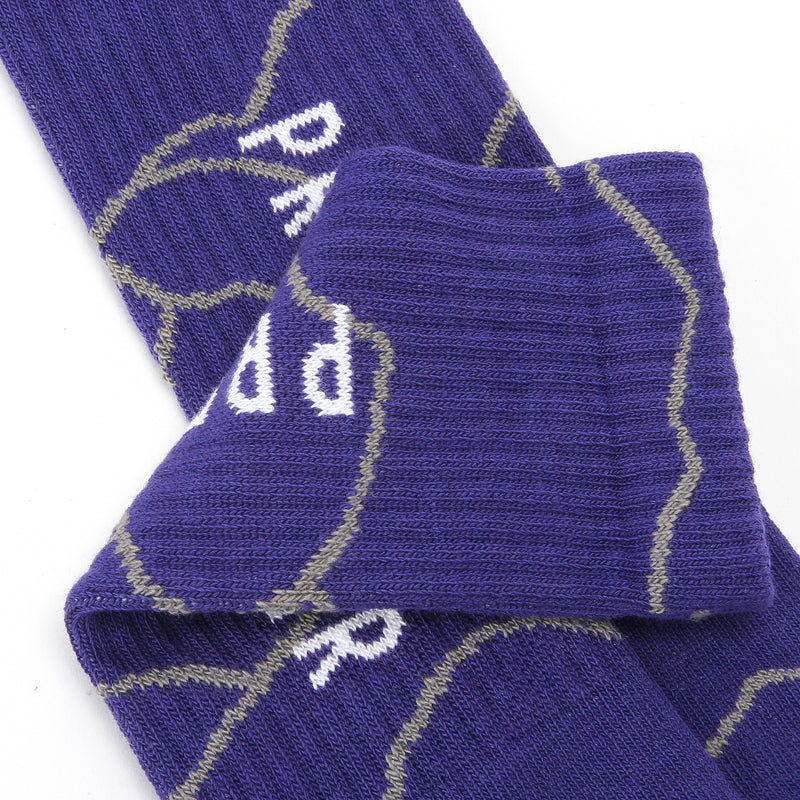 Grand Camo Crew Sock Blue