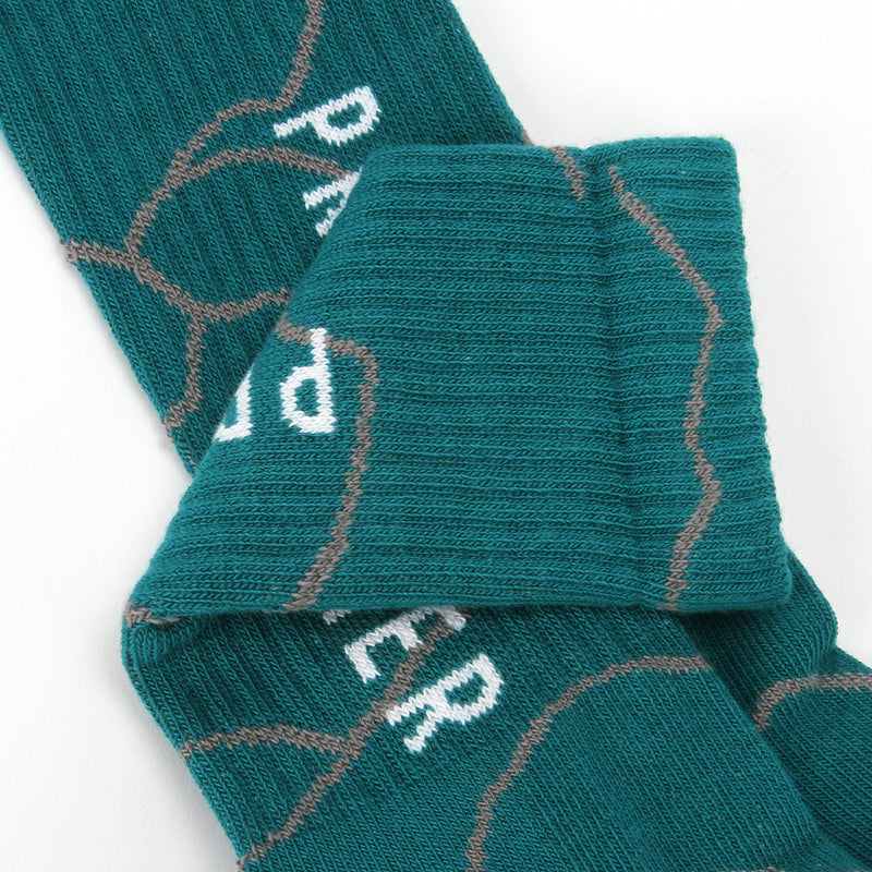 Grand Camo Crew Sock Teal Green