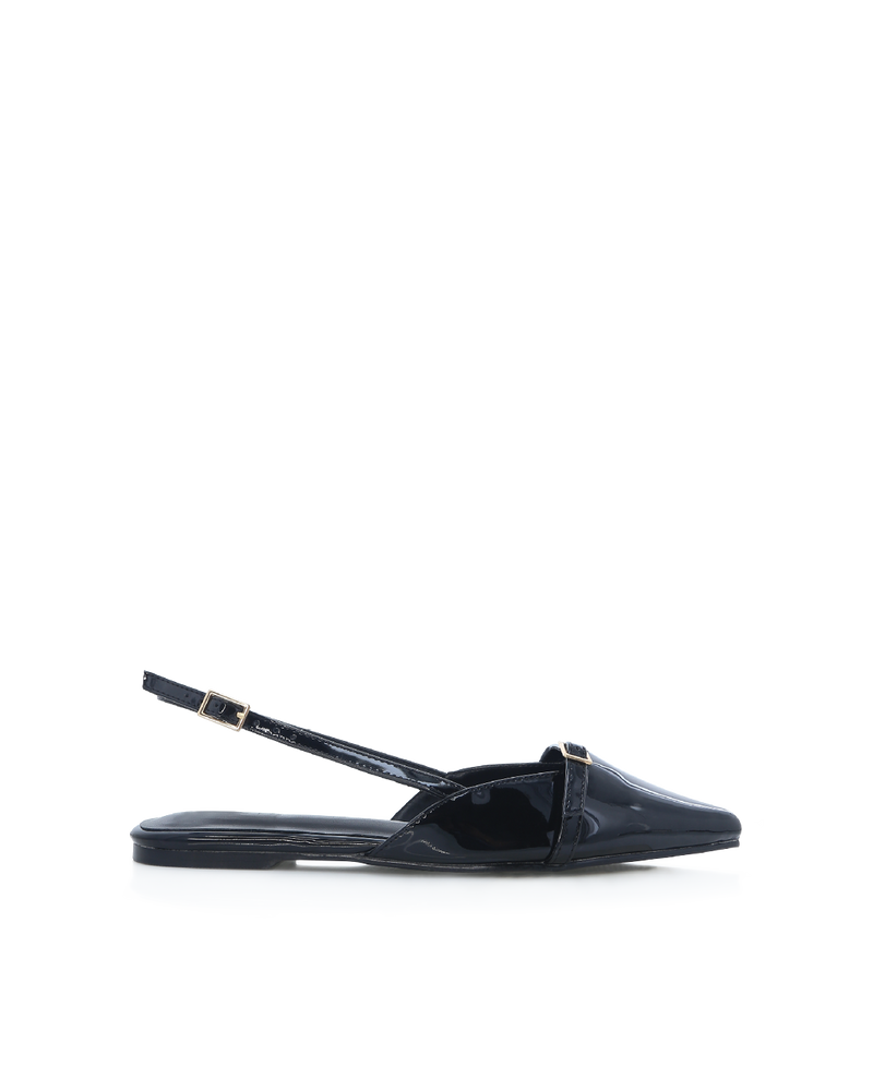 HADLEE - BLACK PATENT-Flats-Billini-Billini