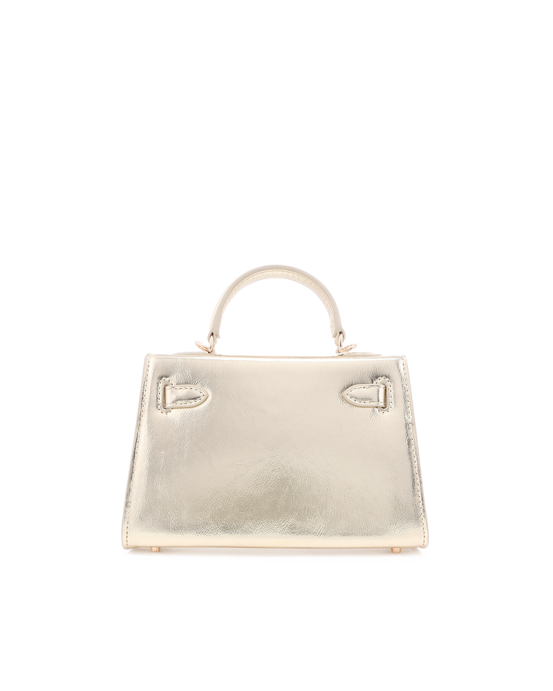 HARIETTE HANDLE BAG - GOLD METALLIC-Handbags-Billini-Billini