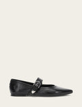 Heather Buckle Mary Jane - Black - Outside