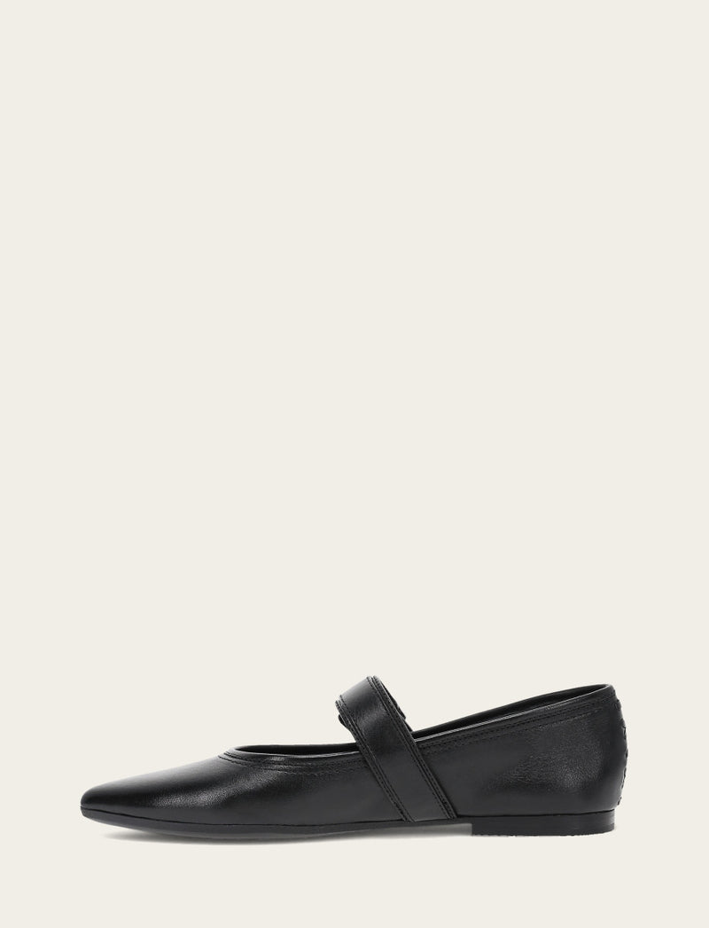 Heather Buckle Mary Jane - Black - Inside