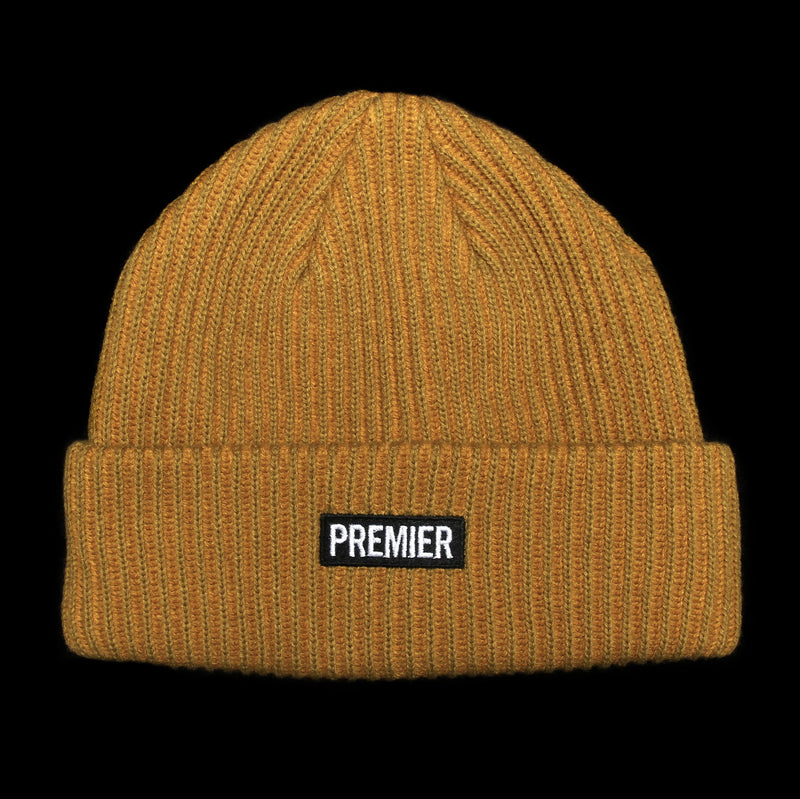 Premier Heavy Cuff Beanie Gold