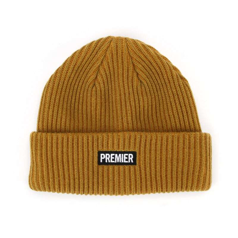 Premier Heavy Cuff Beanie Gold