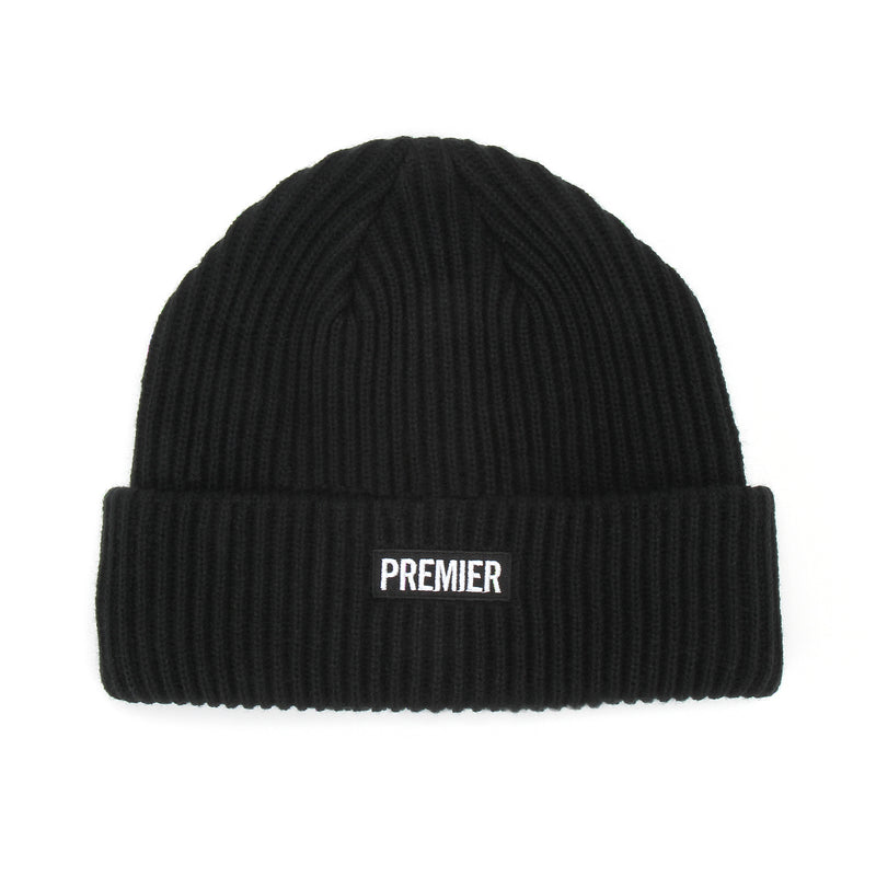 Premier Heavy Cuff Beanie Black