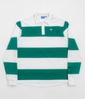 Helas Yard Long Sleeve Polo Shirt in White and Green