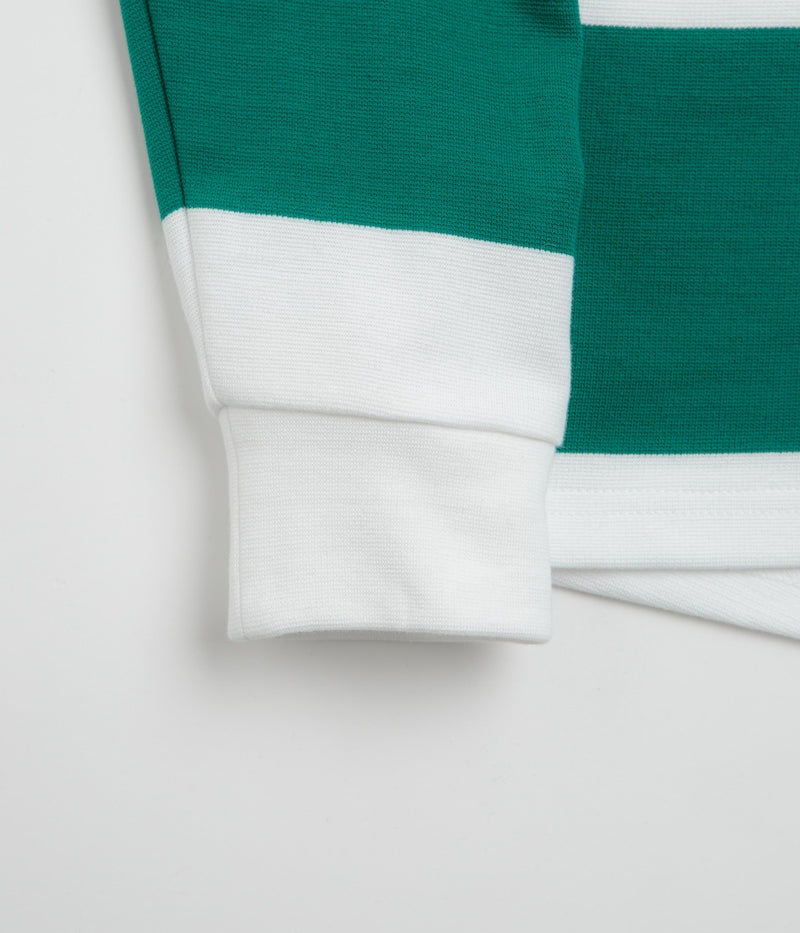 Helas Yard Long Sleeve Polo Shirt in White and Green