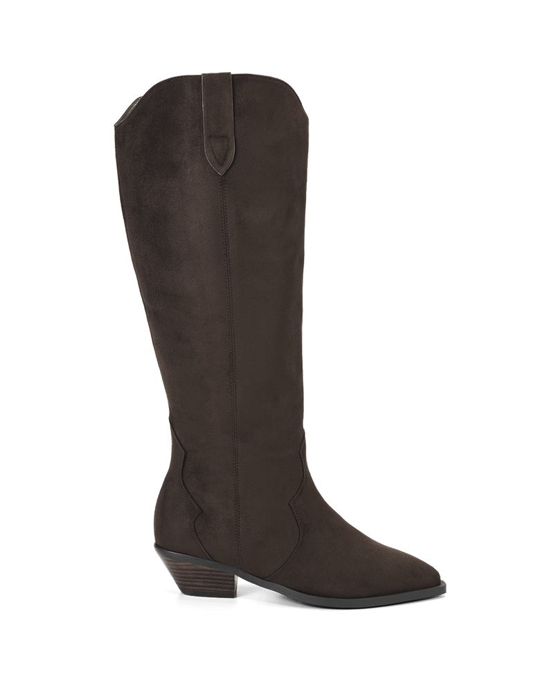 HELIX CURVE - DARK CACAO SUEDE-Boots-Billini-Billini