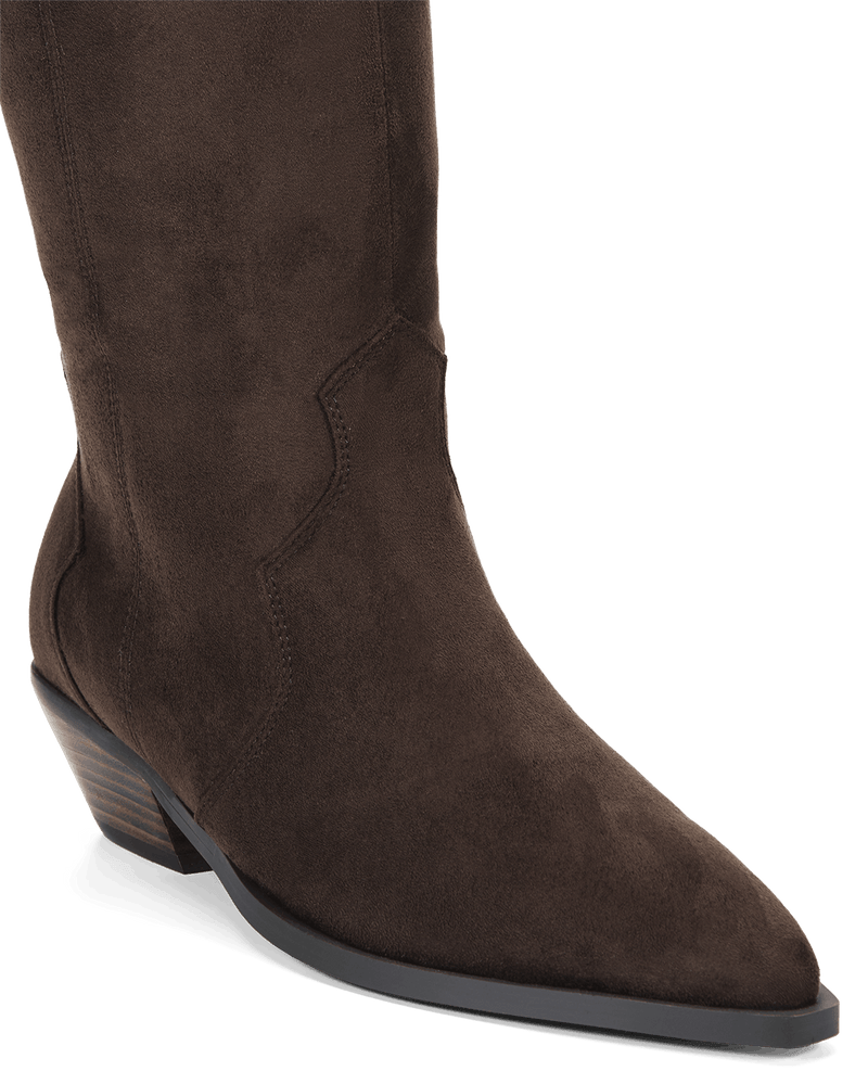 HELIX CURVE - DARK CACAO SUEDE-Boots-Billini-Billini
