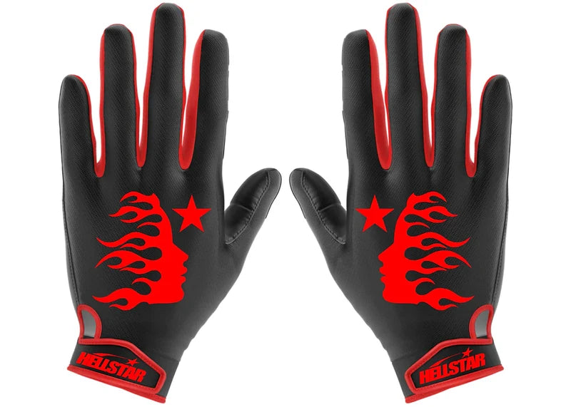 Hellstar Logo Gloves Red/Black