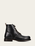 Hudson Workboot Plain Toe - Black - Outside