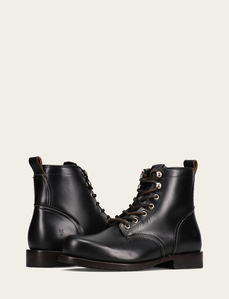 Hudson Workboot Plain Toe - Black - Pair