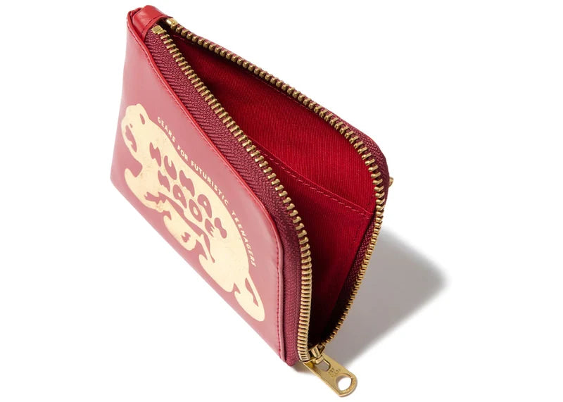 Human Made Leather Wallet Red