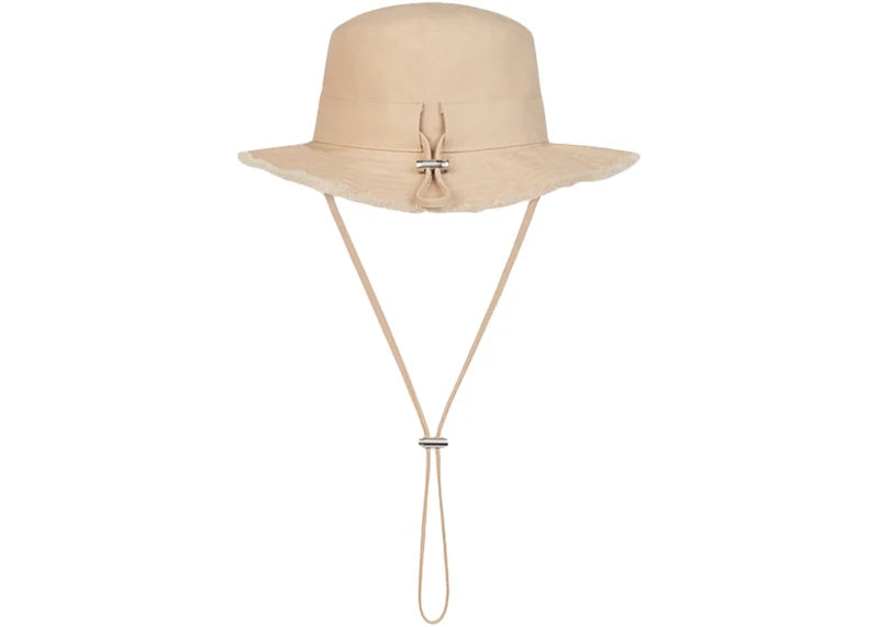 Jacquemus Le Bob Artichaut Large Brim Bucket Hat Beige