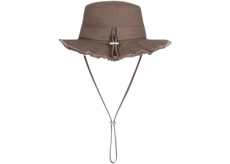 Jacquemus Le Bob Artichaut Large Brim Bucket Hat Brown