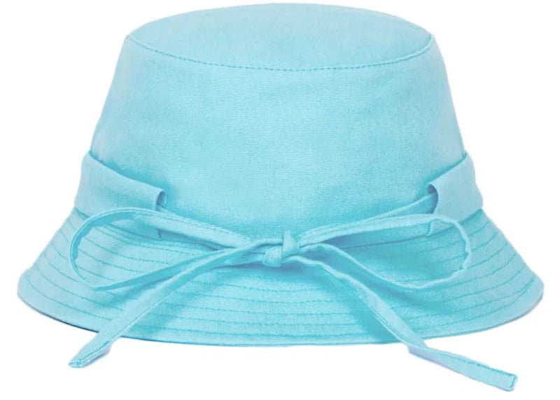 Jacquemus Le Bob Gadjo Bow Bucket Hat Turquoise