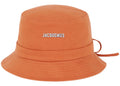 Jacquemus Le Bob Gadjo Bow Knotted Bucket Hat Terracotta