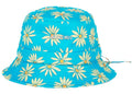 Jacquemus Le Bob Gadjo Daisy Bow Bucket Hat Print Green/Blue Flowers