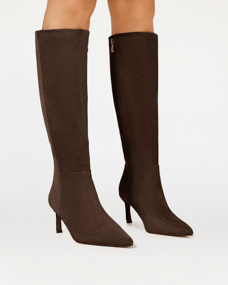 JAELYN - DARK CACAO SUEDE-Boots-Billini-Billini